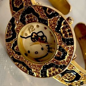 Hello kitty Leopard print watch